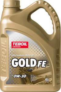 Моторное масло Teboil Gold FE 0W-30, 4 л
