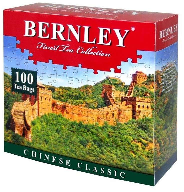 Чай черный Bernley English сlassic 100 пак (зеленый 100пак за 139₽ в описании)