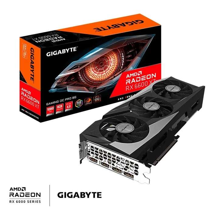 Видеокарта Gigabyte Radeon RX 6600 XT (6600 XT 8 gib игровой OC POR) (из-за рубежа) (цена с ozon картой)