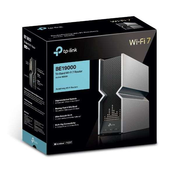 Роутер TP-Link Archer BE800 (BE19000) (Wi-fi 7 (be), 2.4 ГГц и 5 ГГц и 6 ГГц, MU-MIMO 4×4, ×8 антенн)