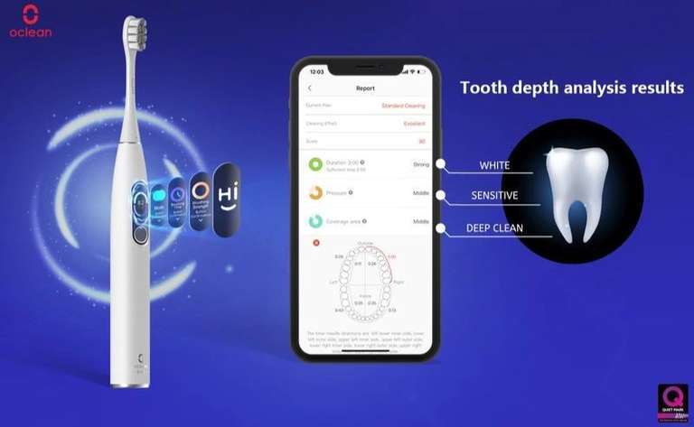 Звуковая зубная щётка Oclean X Pro Elite (3408₽ с монетами)