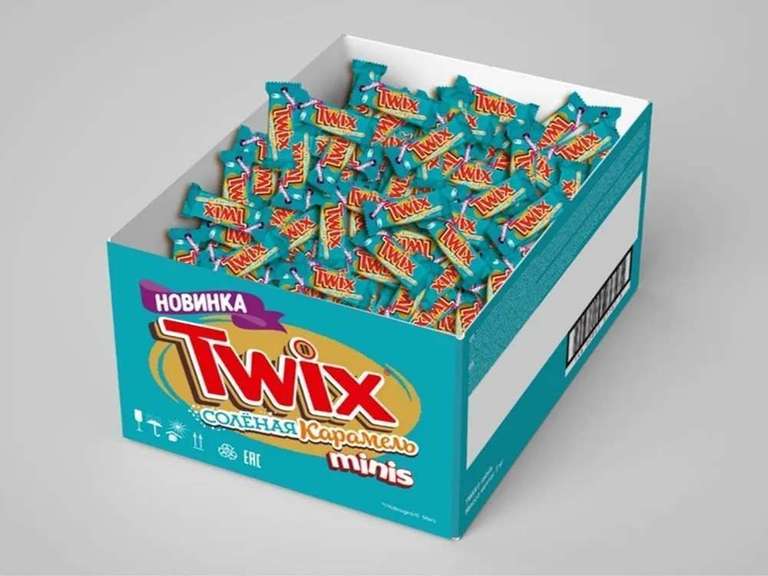 [МСК и возм. др] Шоколадные конфеты Twix Minis Соленая карамель, 2,7 кг