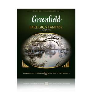 Чай Greenfield "Earl Grey" в пакетиках черный с бергамотом 100*2г на Tmall