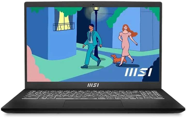 Ноутбук MSI Modern 15 B12M-215XRU (15.6", IPS, Intel i3-1215U, 8ГБ, 256ГБ SSD, Intel UHD Graphics 12th)