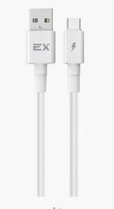 USB кабель Exployd microUSB круглый цвет белый длина 1М 2A Rash