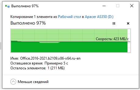 SSD диск Apacer AS350 Panther / 128 Гб / 2.5" / Sata III (AP128GAS350-1)