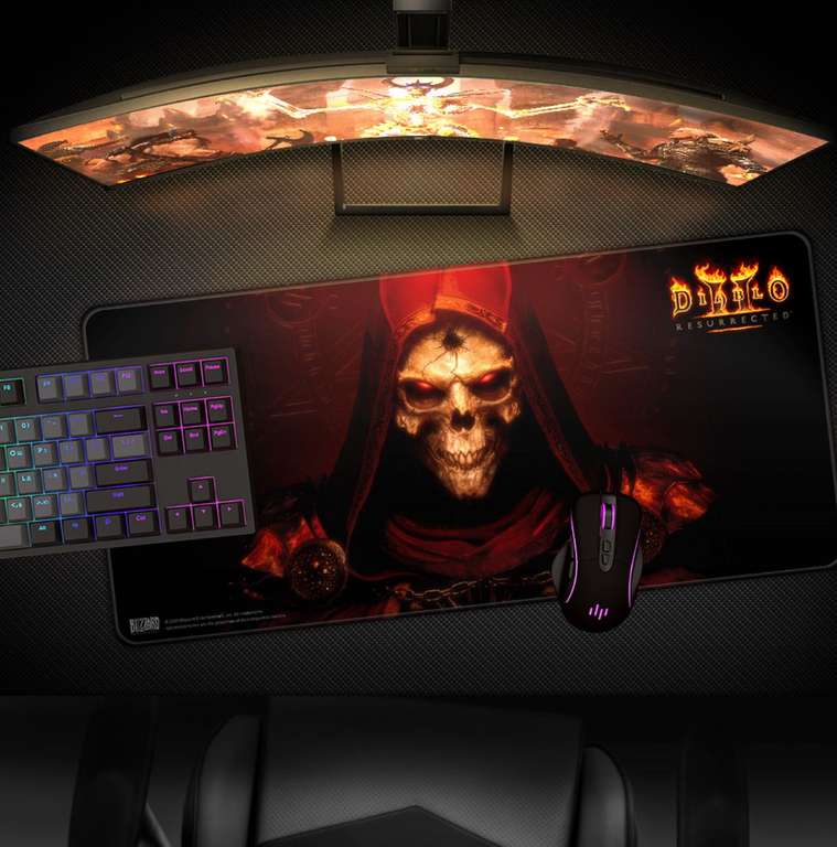 Игровой коврик Diablo Blizzard Diablo II Resurrected Prime Evil XL 4*900*420 мм