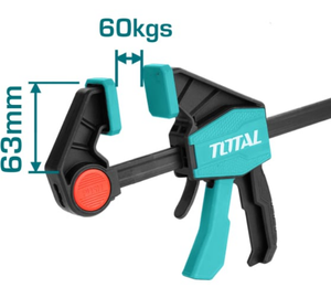 Быстрозажимная струбцина TOTAL THT1340601 (сжатие и расжатие)