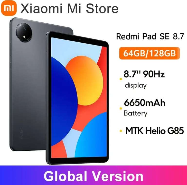 Планшет Xiaomi Redmi Pad SE, 8.7 дюйма, Helio g95, 4GB 64GB