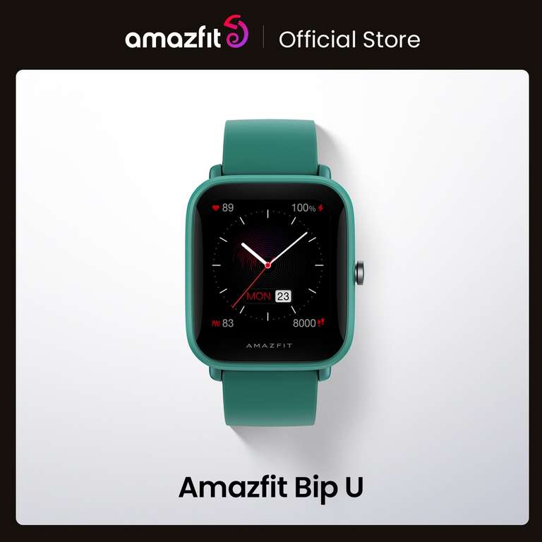 Смарт-часы Amazfit Bip U водонепроницаемые (5 атм)
