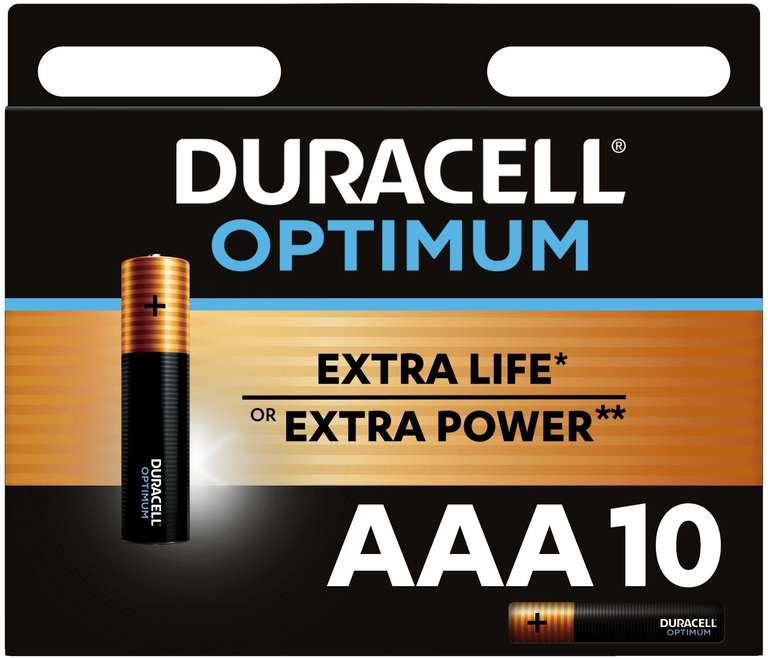 [СПб] Батарейки Duracell Optimum AAA - 10 штук