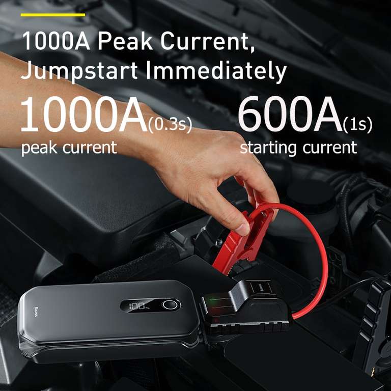 Пусковое устройство для авто Baseus Super Energy Air Car Jump Starter, 10000 мАч