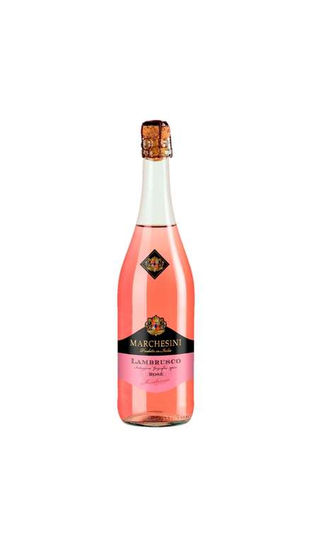 Вино игристое Marchesini Lambrusco розовое полусладкое 0,75 л