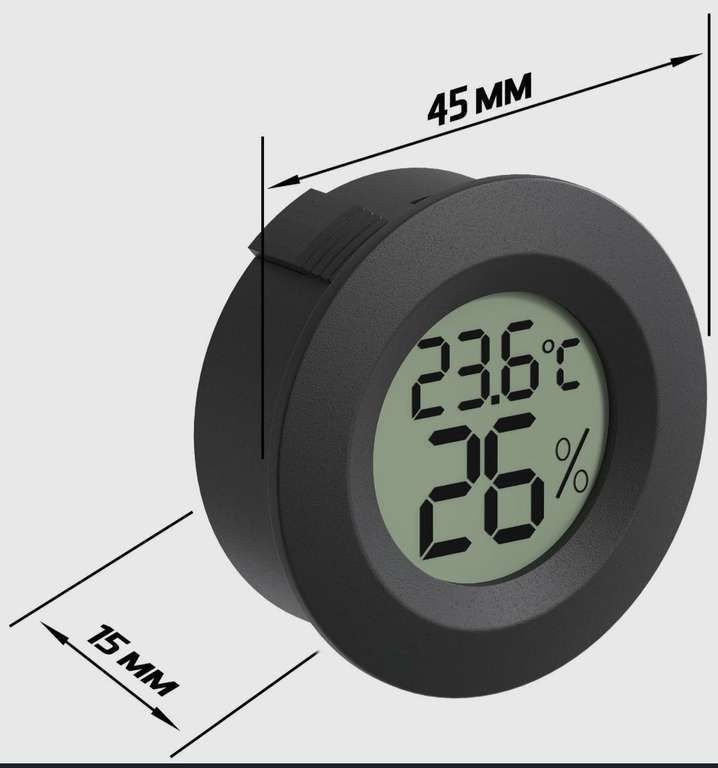Встраиваемый термометр с измерением влажности (с Озон картой)