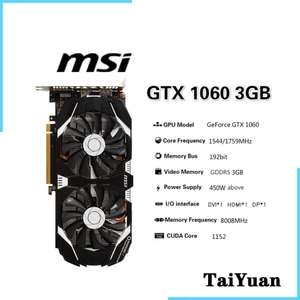 Видеокарта GTX 1060 3GB