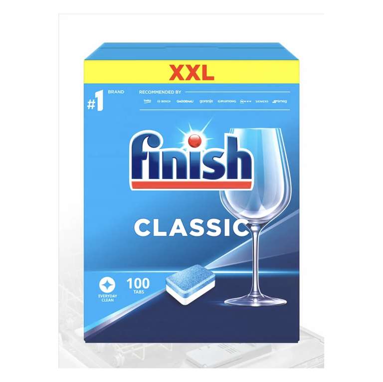 Таблетки для посудомоечной машины Finish Classic, 100 таблеток (при оплате Ozon Картой)