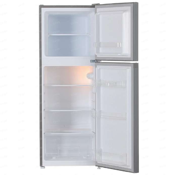 Холодильник с морозильником DEXP T2-0140AMG серый на 138л