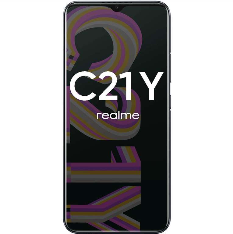 Смартфон realme C21Y 3+32GB Cross Black + аксессуар