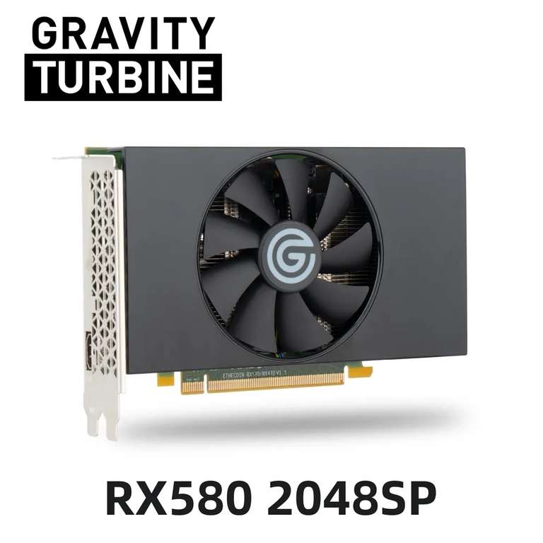 Видеокарта Gravity Turbine Radeon RX 580 8 ГБ (GT RX580 2048sp Mini), из-за рубежа