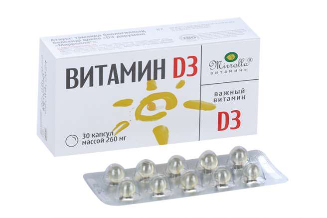 Витамин D3, дозировка 400ME (10 мкг), 30 капсул