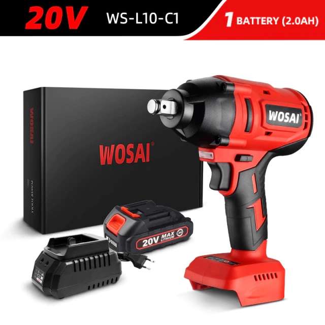 Электрический ударный гайковерт WOSAI 20V WS-L10-C1