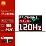 RedmiBook Pro15 2023 Ноутбук 15.6", AMD Ryzen 7 7840HS (3.8 ГГц), RAM 16 ГБ, SSD 512 ГБ