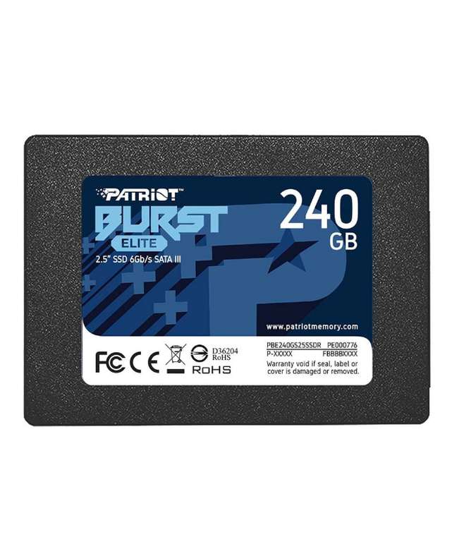 SSD диск Patriot Memory PBE240GS25SSDR / 240Гб / 2.5" / Sata III [PBE240GS25SSDR] Patriot Memory
