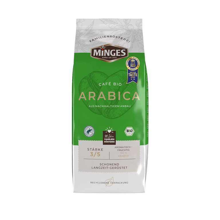 Кофе Minges Bio Cafe Arabica в зернах 1 кг
