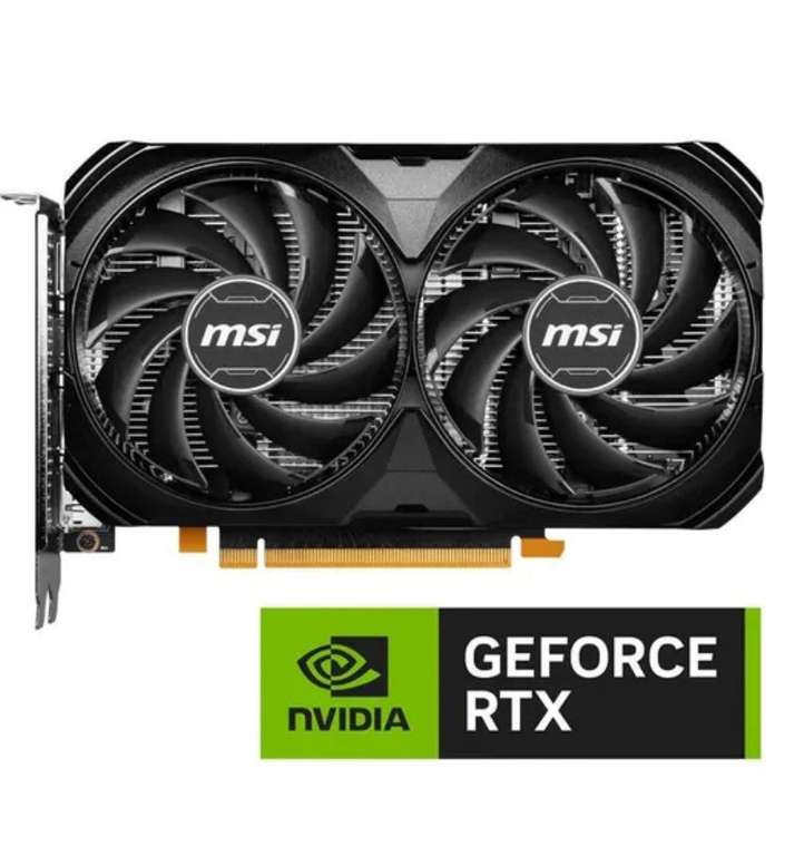 Подборка видеокарт (напр., MSI GeForce RTX 4060 VENTUS 2X BLACK 8G, цена с картой Ozon)