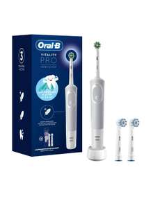 Электрическая зубная щетка Oral-B Vitality Pro Protect X Clean White +2 насадки