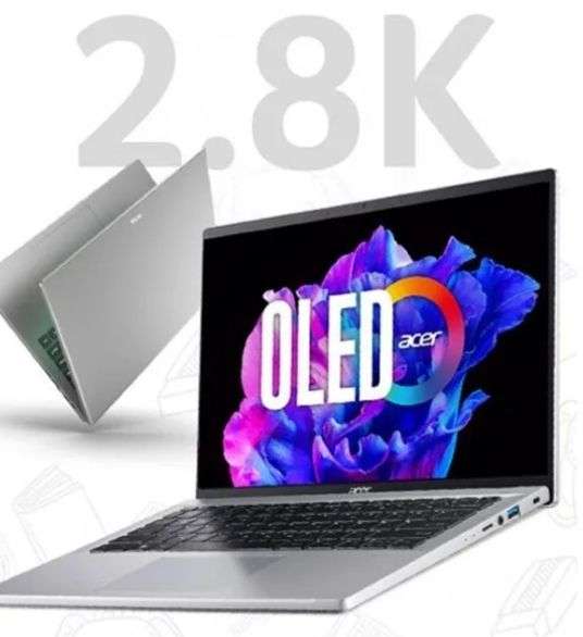 Ноутбук Acer Go 14 Oled 2,8к 90Гц, i5-13500H, 16Гб DDR5, 512Гб SSD (из-за рубежа)