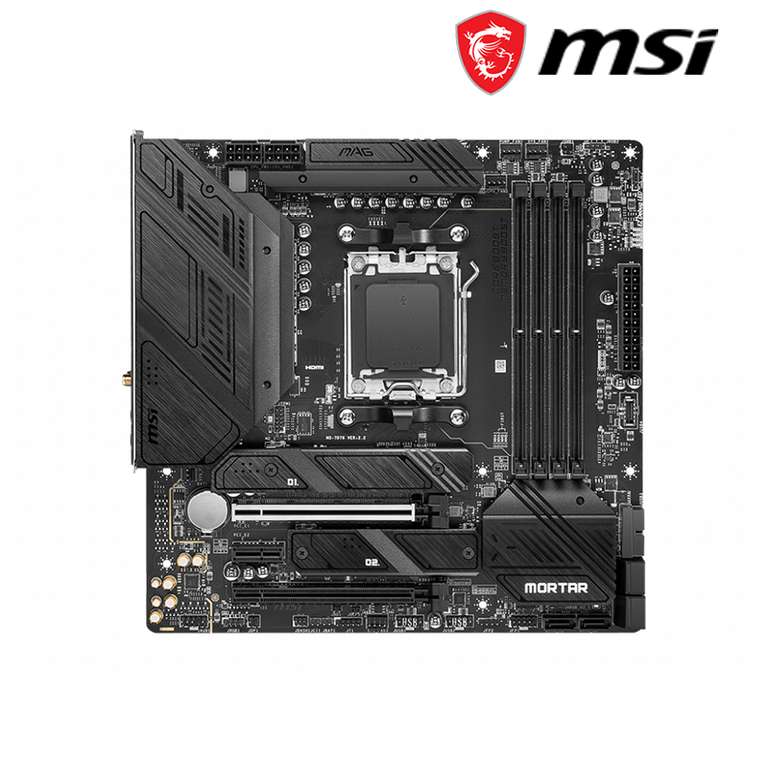 Материнская плата MSI MAG B650M MORTAR WiFi Micro-ATX AMD B650 DDR5 6400 +(OC) МГц M.2 USB3.2 AM5