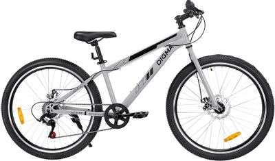 Велосипед Digma Active горный (подростковый), рама 14", колеса 26", серебристый