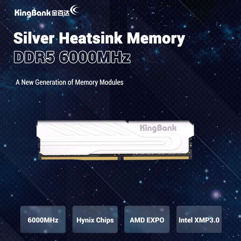 Оперативная память Kingbank DDR5 16ГБ 6000 МГц