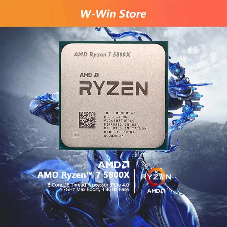Процессор AMD Ryzen 7 5800X R7 5800X 3,8 ГГц