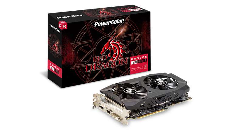 Видеокарта PowerColor AMD Radeon RX 580 8GB Red Dragon OC