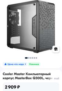 Mini tower компьютерный корпус Cooler Master–MasterBox Q300L