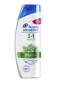 [Москва и МО] Шампунь-бальзам против перхоти HEAD&SHOULDERS Ментол 2в1, 400мл (цена по карте Лента)