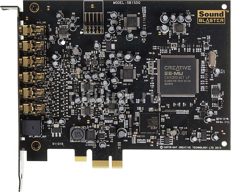 Звуковая карта PCI-E Creative Audigy RX, 7.1, Ret