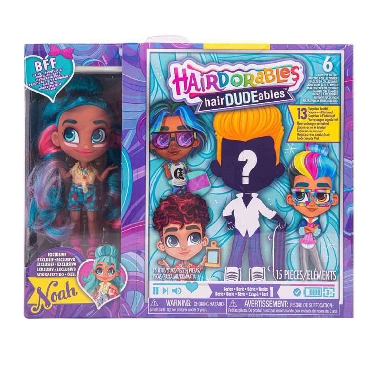 2 куклы в непрозрачной упаковке Hairdorables Модная парочка 23700