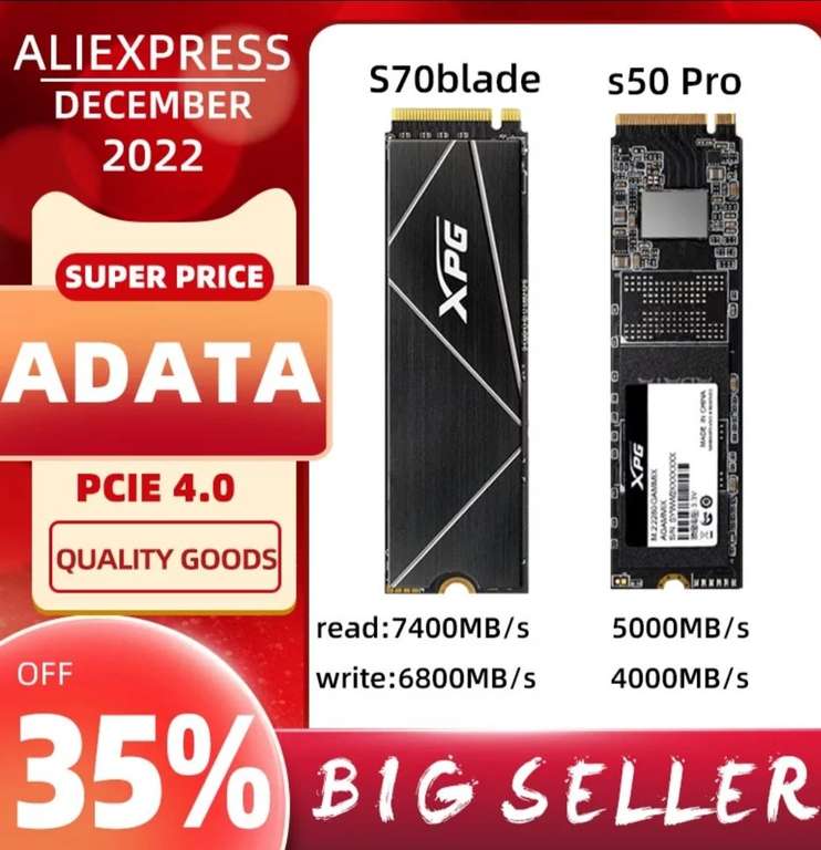 SSD ADATA XPG GAMMIX S70 Blade 1TB