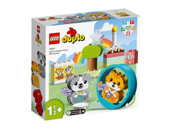 Конструктор LEGO DUPLO My First Puppy and Kitten With Sounds 10977 со звуком