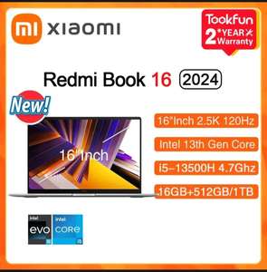 Ноутбук Xiaomi Redmi Book 16, 16", 2560х1600, i5-12450H, 16GB+512GB, Intel Iris Xe Graphics