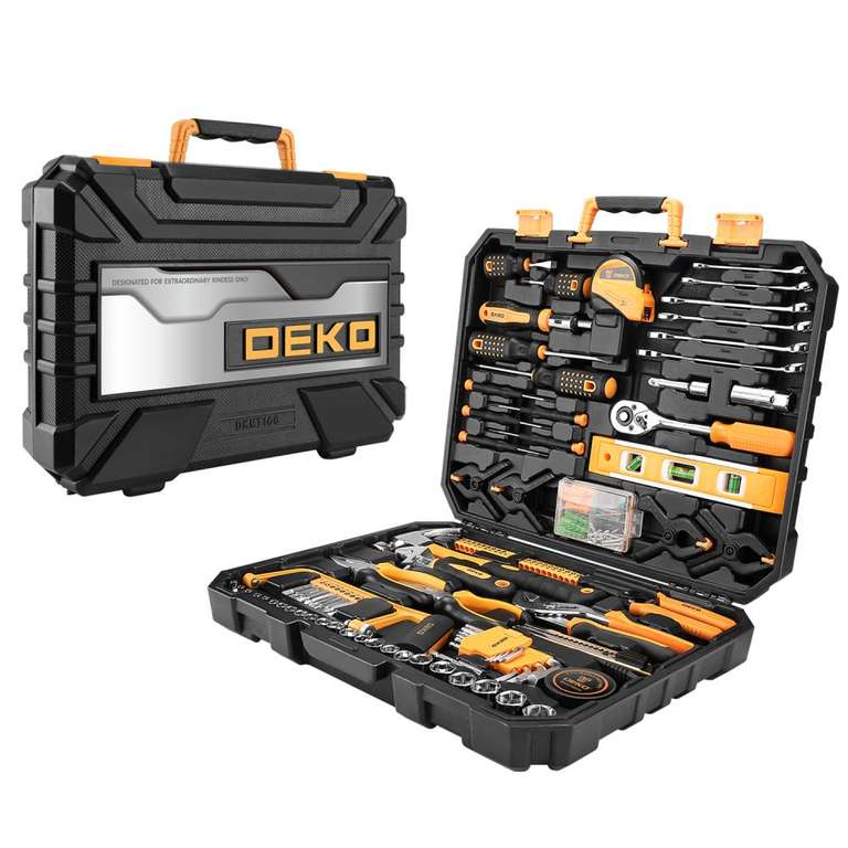 Набор инструментов для дома DEKO DKMT168 (168 предметов) + кэшбэк 30% баллами СММ