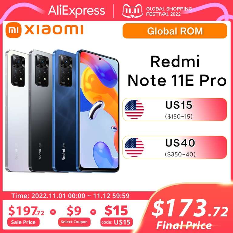 Смартфон Xiaomi Redmi Note 11E Pro (6/128 Гб, черный, CN)