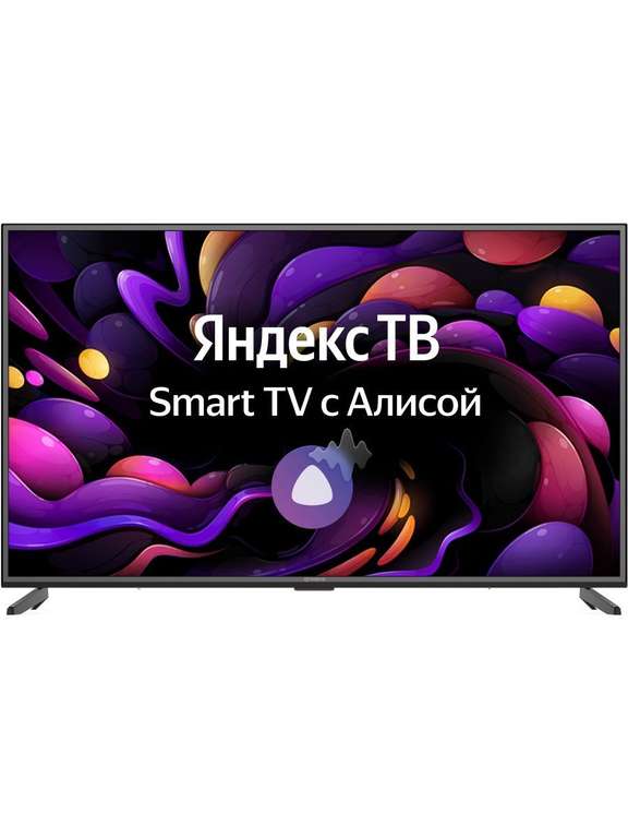 65" (165 см) Телевизор Irbis 65U1YDX111BS2 (4K UHD, VA)