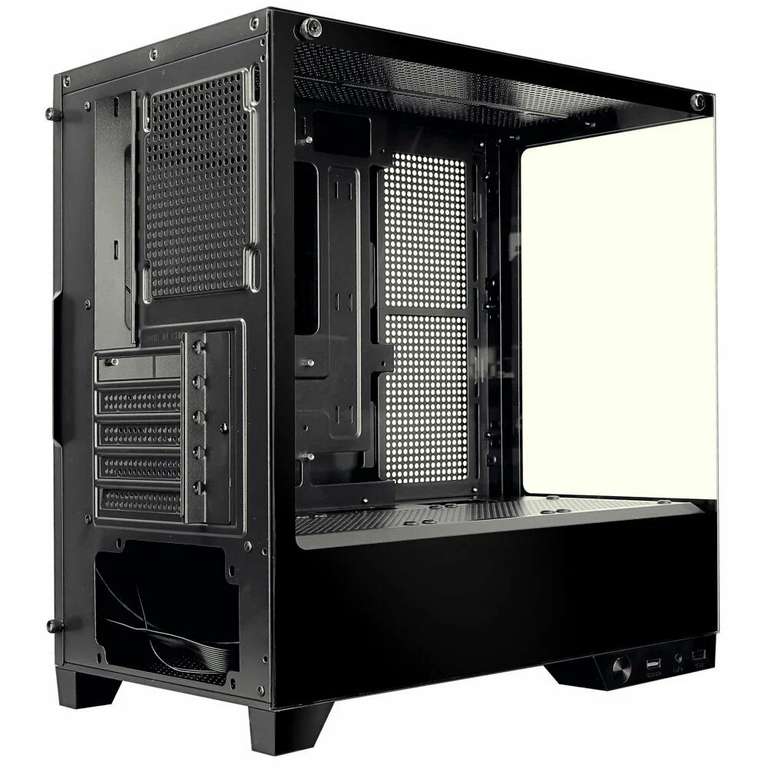 Стальной корпус для ПК Ginzzu CL570 mATX Закаленное стекло Midi-Tower С картой  Пэй