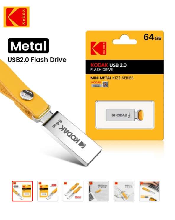 Металлический USB флеш-накопитель KODAK K122 64 Гб USB 2.0