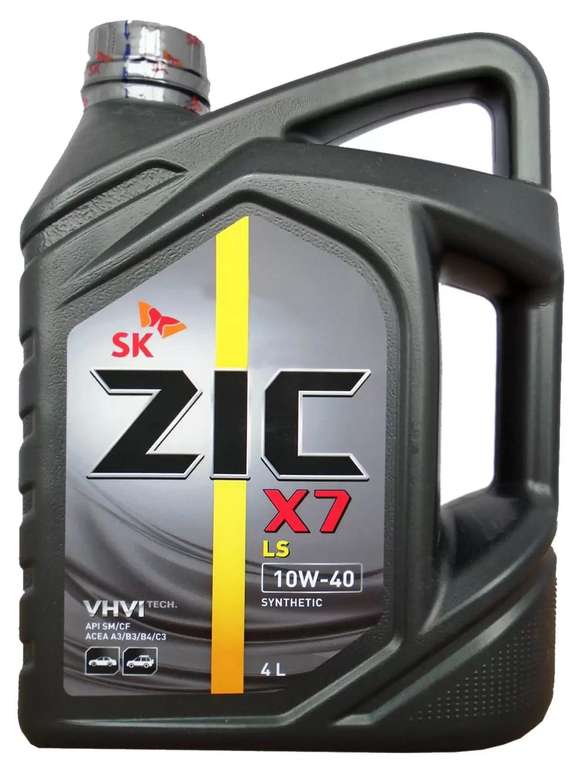 Моторное масло ZIC X7 LS 10W40 4 л + 1348 бонусов