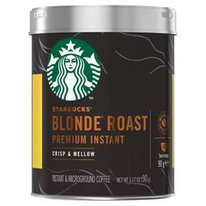 Кофе растворимый STARBUCKS Premium Instant Blonde Roast, 90г жестяная банка